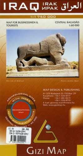 Iraq: Central Baghdad Map - Paperback, by Gizi Map - Very Good