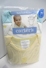 Vintage Carter's Infant Bodysuits Three Pack Size 3-6 Months NEW