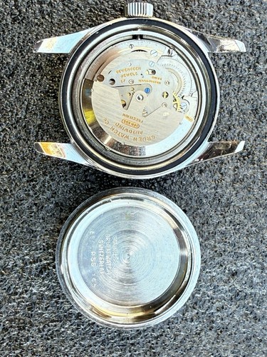 Vintage Gruen Ocean Chief Diver Watch 560RSS Missing Bezel From Estate Sale Runs - Picture 11 of 16