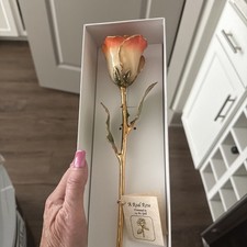 Unique 24K Gold Dipped Rose with Certificate – Perfect Romantic Gift for Her