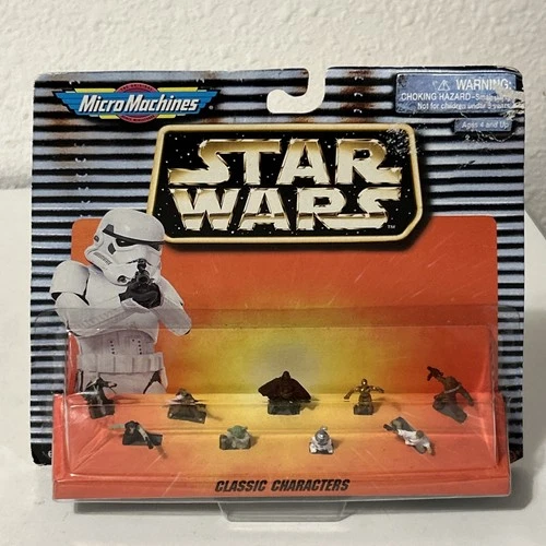 Vintage Galoob Micro Machines Star Wars Classic Characters Figures Set 66080