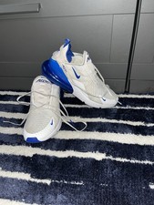 White And Blue Air Max 270s