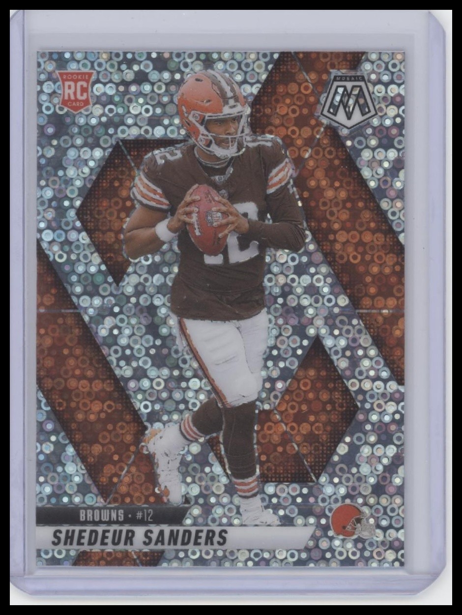 2025 Mosaic Football Shedeur Sanders No Huddle Prizm #302