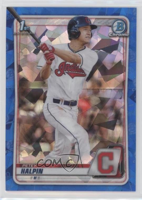 2020 Bowman Chrome Draft Sapphire Edition Petey Halpin #BD-69 0i6p