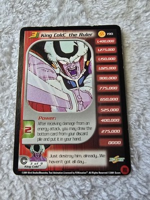 DBZ Dragon Ball Z King Cold, the Ruler 190 CCG Limited Trunks Saga