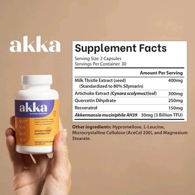 AKKA Premium Liver Cleanse Detox & Repair Superbiotic, Gut Health & Milk Thistle