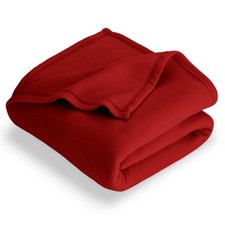 Bare Home Polar Fleece Blanket - Twin/Twin XL Blanket - Red - Warm  Cozy -