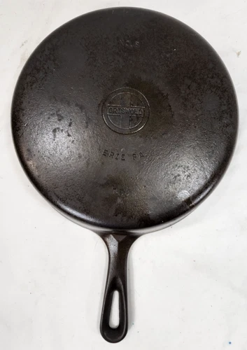 Vintage Griswold No. 8 Small Block Logo 704N Cast Iron Frying Pan Skillet