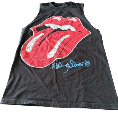 Rolling Stones  89  Sleeveless (cut Off) Shirt  Size S Rock Tee