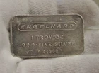 Engelhard 1 oz .999 Silver Bar P05200 Pebble Back