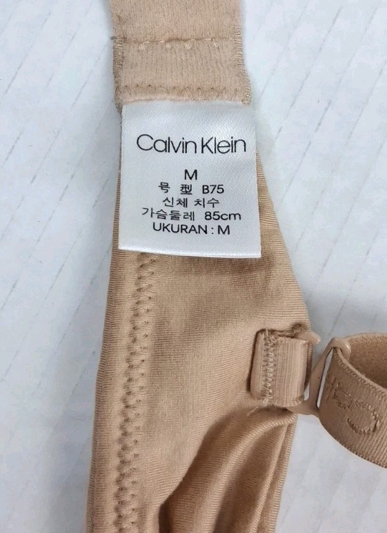 Calvin Klein Beige Lightly Padded Full Coverage No Underwire Bra M thumbnail 3
