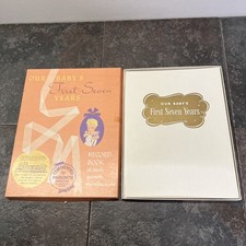 Vintage Our Baby  s First Seven Years Baby Book Unused New Old Stock in Box
