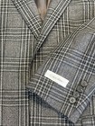 Calvin Klein Men’s Size 42L Wool Blend Black/Gray Plaid Blazer Sport Coat NEW — photo 2