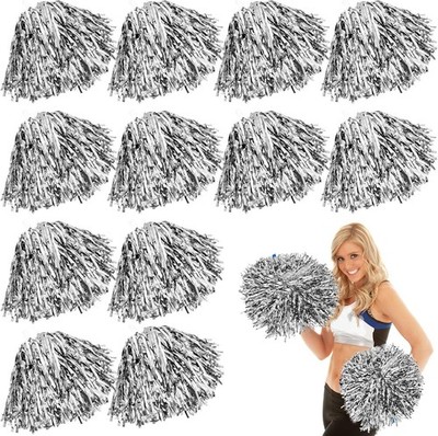 Cheerleader Pompons Plastik 30cm mit Griff Sportwettbewerb Tanzen Kinder