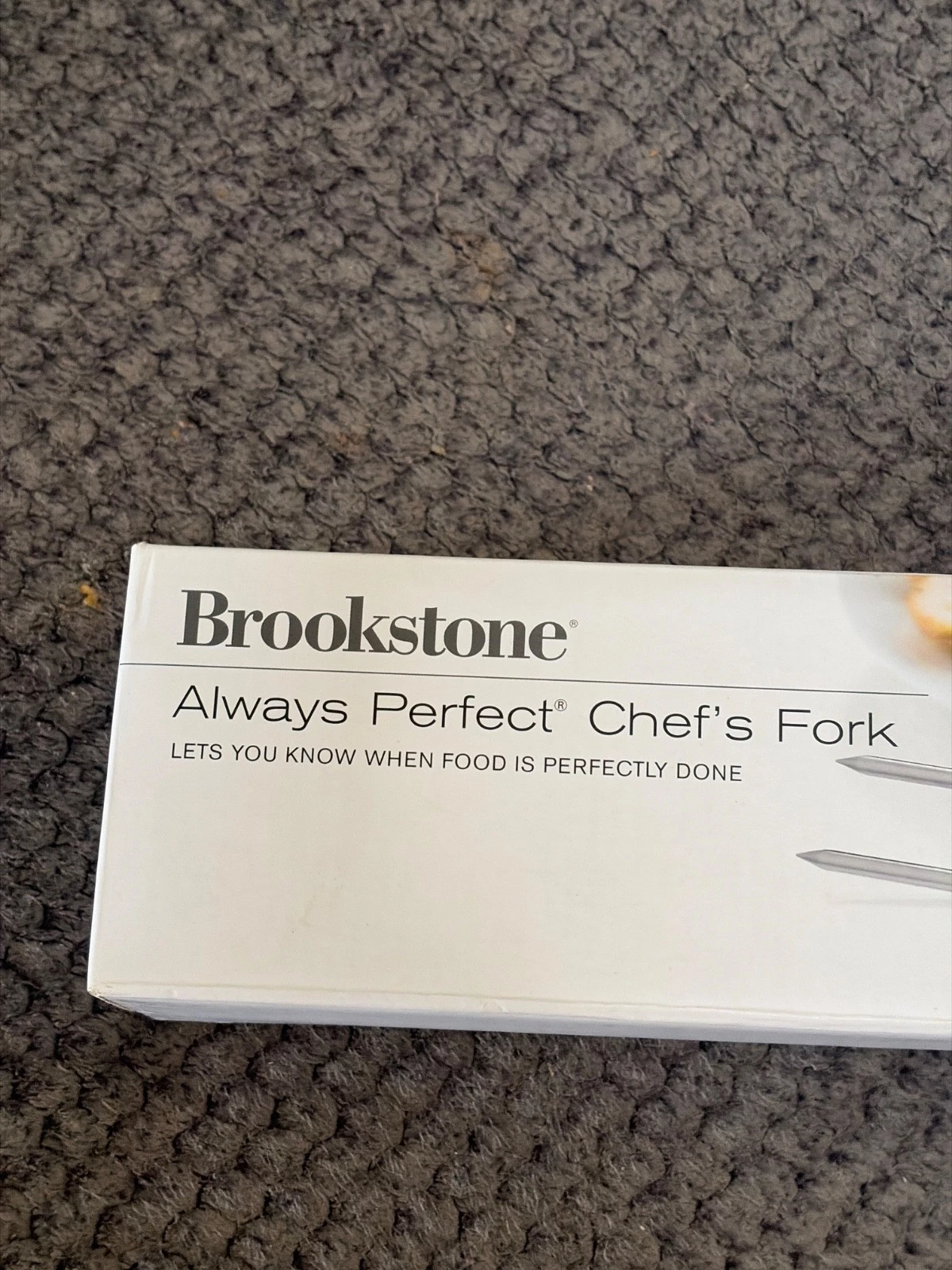 Brookstone Always Perfect Chef's Fork Digital Meat Thermometer New In Open Box