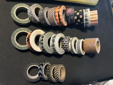 Lot of 21 WASHI TAPE - All NEW or Barely Used! Disney Black/White Vintage Shapes