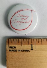 Simon and Garfunkel 1983 Summer Concert (Pittsburgh) Tour Pin