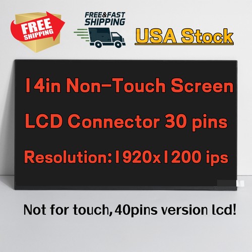 14'' for Lenovo 5D10V82364 SD10Q67044 B140UAN02.1 45% NTSC Gamut IPS LCD Screen - $47.59