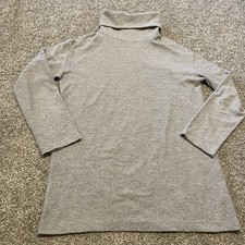 Reformation Turtleneck Sweater Mini Dress Gray Small Classic Minimalist Preppy