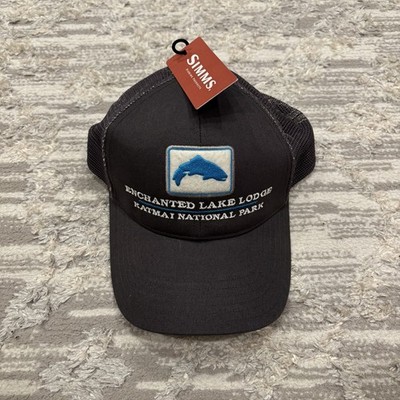 Simms Fishing Trout Icon Trucker Patch Hat Cap New Hike Fish Outdoors
