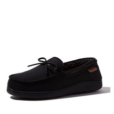 Mens Indoor Outdoor Breathable Pierce Moccasin 11-12 Black