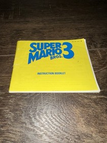 Super Mario Bros. 3 Manuale Istruzioni Libretto Solo Nintendo NES Autentico