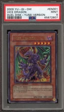 Yu-Gi-Oh! Vice Dragon Duel Disk Yusei Version Promo DDY1-EN001 PSA 9 Mint