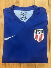Mens Nike USA USMNT 2024 Away Soccer Long Sleeve Jersey | Small | Blue