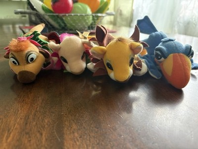 Disney Vintage Lion King, Simba, Nyla, Zazu And Tumba Small Plush Toys
