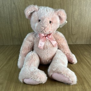 Russ Plus Berrie Bear Teddy Pink Plush Bow Stuffed Animal Rare 20" Original Tag