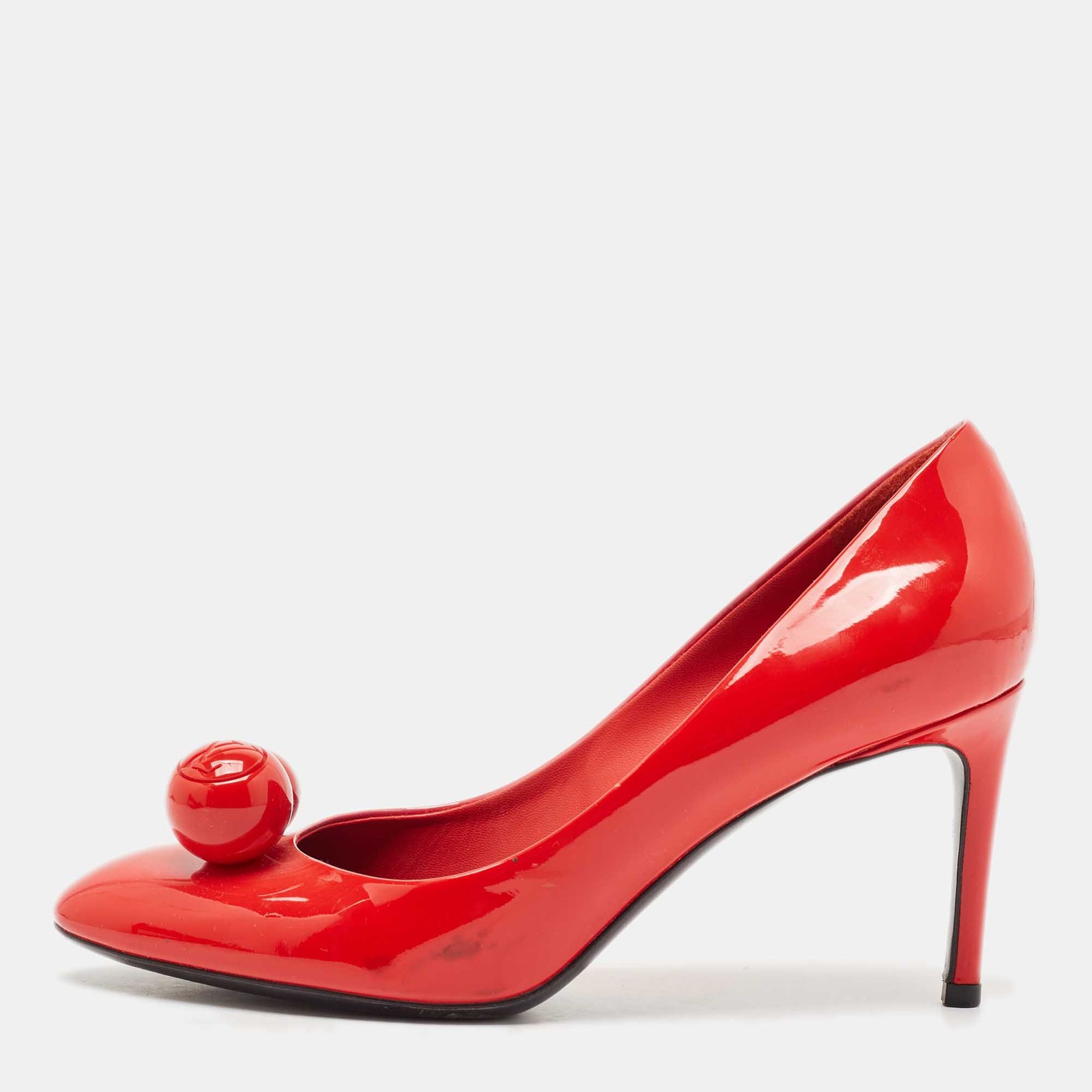 Louis Vuitton Red Patent Leather Betty Pumps Size 36.5