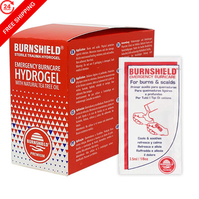 Burnshield First Aid Burn Relief Hydrogel Sachets, 25 25 Count (Pack of 1)