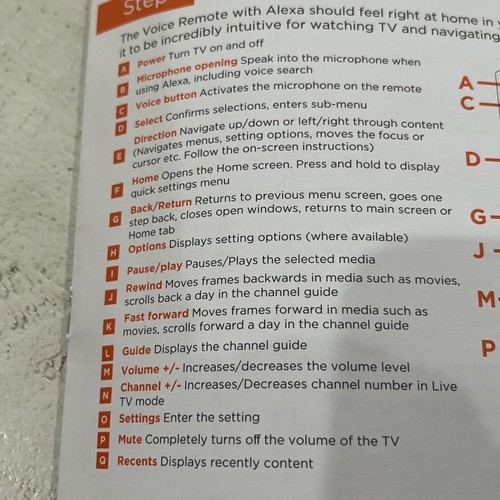 Genuine For TCL Fire TV 4K Voice Remote Control 40SF540K 50CF630 55CF630K - Picture 9 of 10