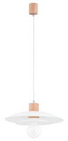 HäNgelampe Weiß Helle Holz Modern Skandinavisch Neu 60W E27