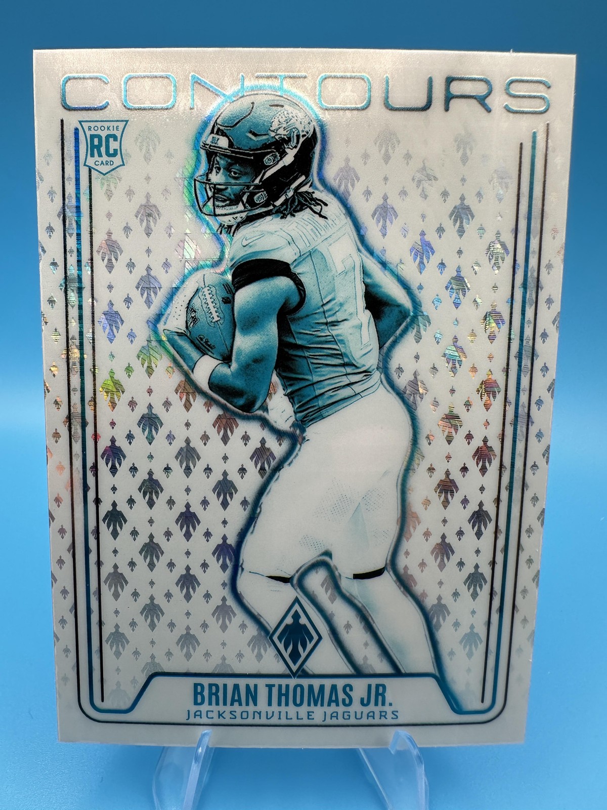 2024 Panini Phoenix #CON-BTJ Brian Thomas Jr. Contours Hyper