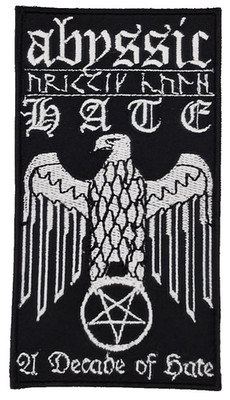 ABYSSIC HATE A DECADE OF HATE EMBROIDERED PATCH