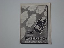 advertising Pubblicità 1942 MACCHINA PER SCRIVERE LAGOMARSINO TOTALIA