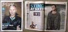 Sting Police Rare Import Newspaper Clippings Pop Rock Music bundle set