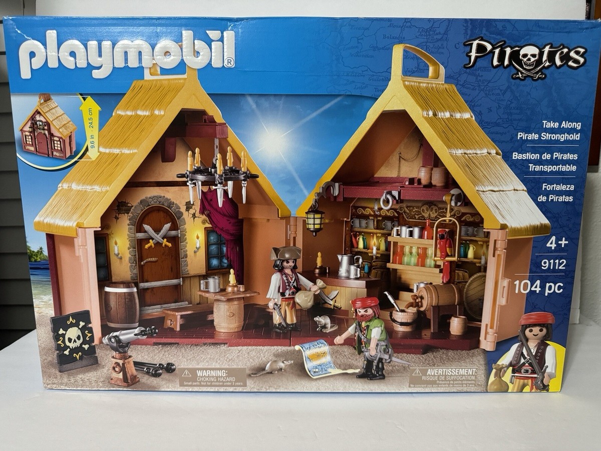 Playmobil Lot De 2 Attaches Gris Foncé System X Amarrage Bateaux Prison - Foto 2