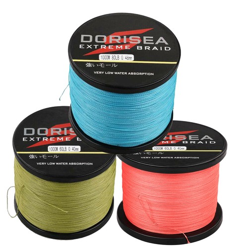 Dorisea Grün Blau Rot 100M-1000M 6LB-500LB für Dyneema Geflochtene Angelschnur  - Bild 1 von 17