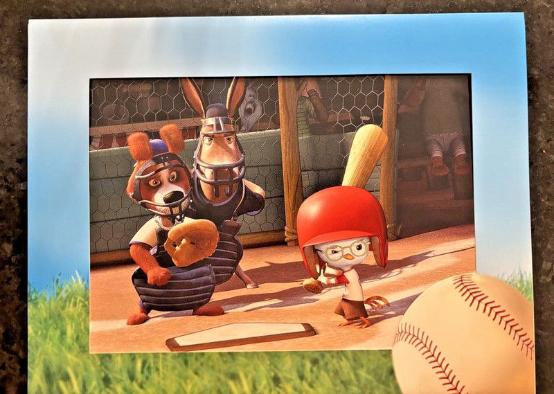 Walt Disney Chicken Little Baseball Lithograph Collection 11x14 Mat Sleeve