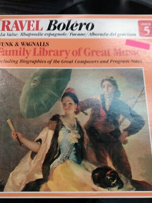 WAGNER : FAMILY LIBRARY OF GREAT MUSIC / Album #5 LP (1975)Ravel/Bolero