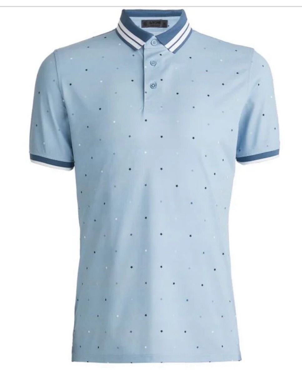 G/FORE Mini Stars Banded Short Sleeve Tech Pique Golf Polo 2XL