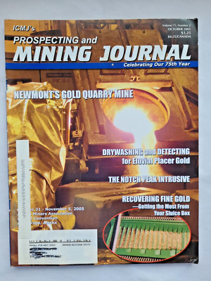 ICMJs Prospecting Mining Journal Magazine October 2005 Geology Metal Detecting