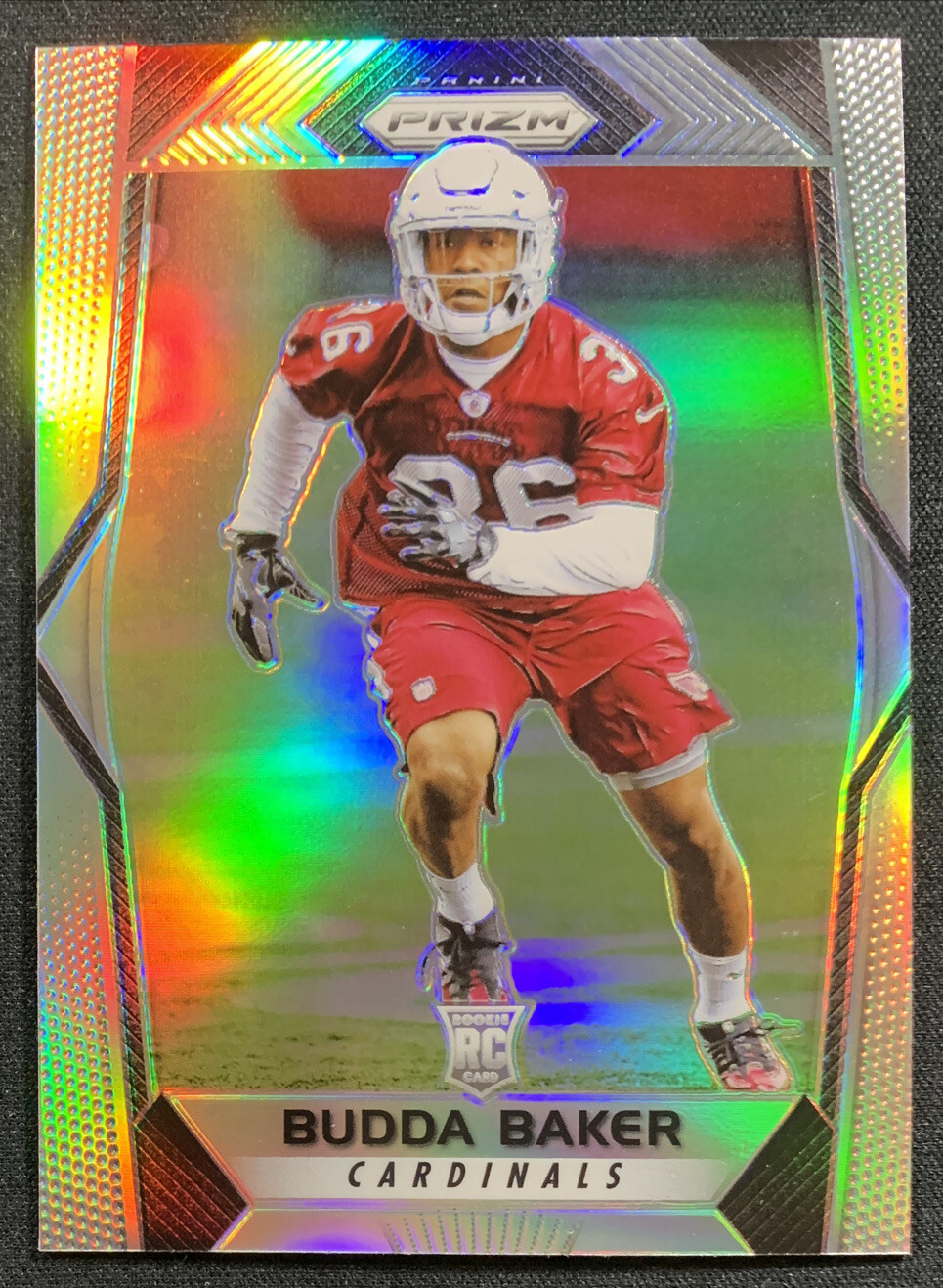 Budda Baker 2017 Panini Prizm Silver Prizm Rookie Card RC #256 Arizona Cardinals