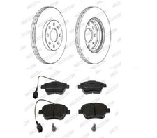KIT FRENI DISCHI PASTIGLIE ANTERIORI FERODO FIAT PUNTO EVO GRANDE PUNTO DDF1304