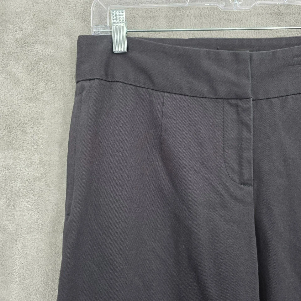 Pantalones Kenneth Cole Vintage tiro bajo acampanados sarga 10 gris carbón holgados Y2K nuevos en stock nuevos Foto 3 de 4