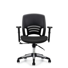 Offices to Go OTG11686B Ergonomic Chair Black Mesh Back Seat w Adjustable Arms