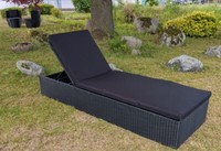 Polyrattan GartenmöBel Liege Rattan Gartenliege Polyrattan Sonnenliege Anthrazit