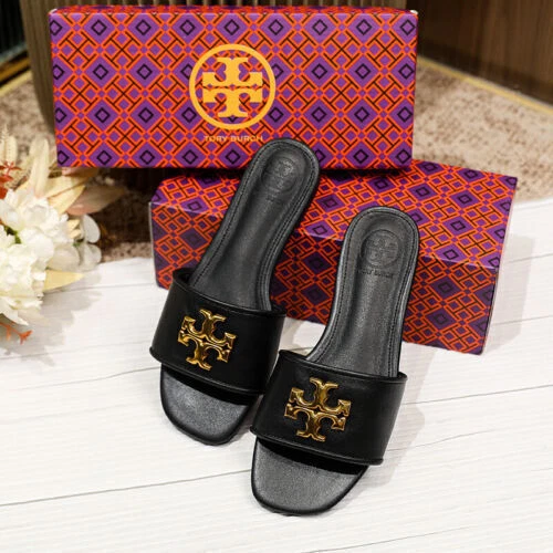 2025 Verano Damas TORY BURCH Sandalia Deslizable Zapatilla Exterior Peep Toe Zapatos Reino Unido - Imagen 18 de 25